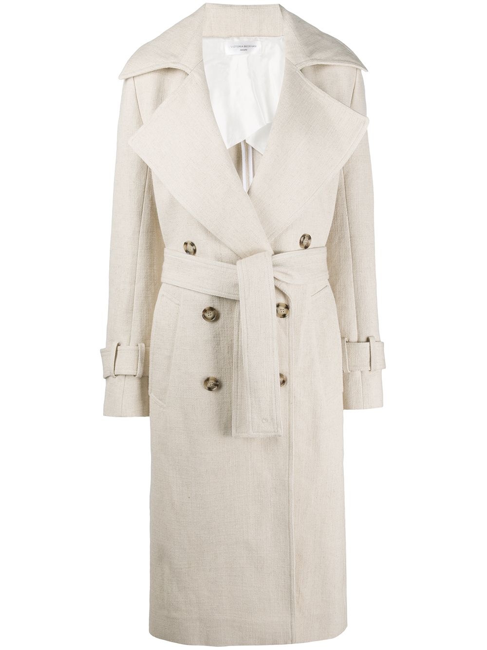 70's double-breasted trench coat - 1