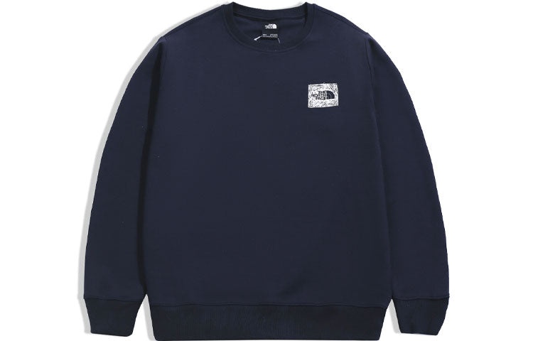 THE NORTH FACE Regrind Crew SS22 Logo Sweater 'Navy' NF0A5K1D-RG1 - 2