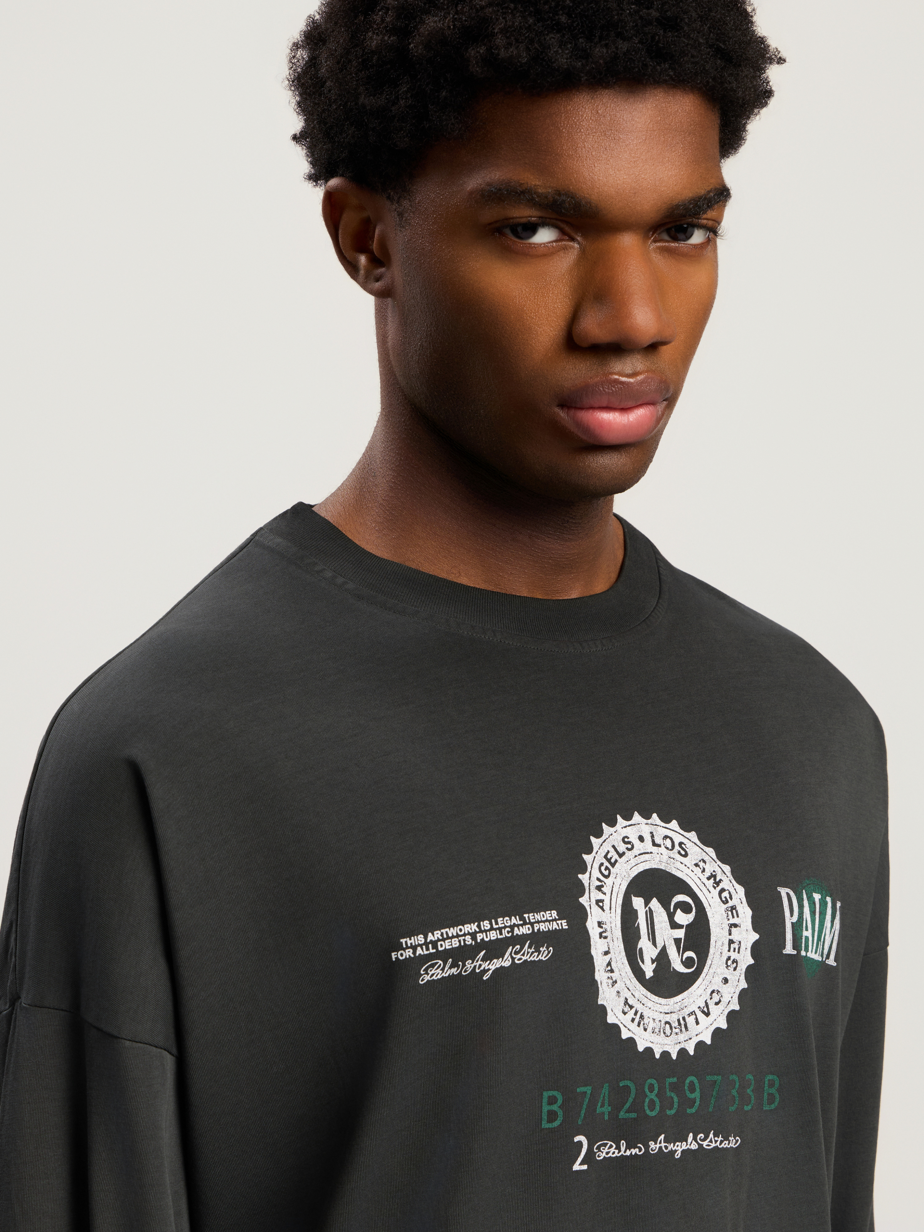 Dollar Graphic Long Sleeve T-Shirt - 6