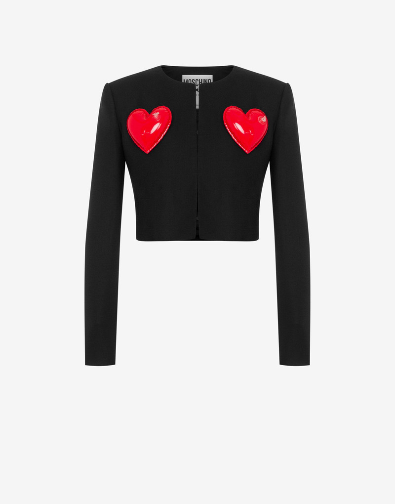 INFLATABLE HEARTS STRETCH GABARDINE JACKET 1