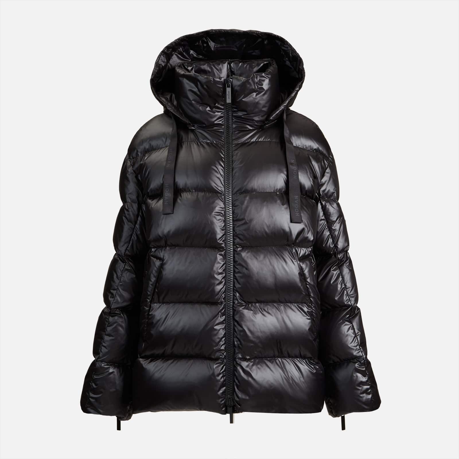 Hooded Down Jacket Black - 1