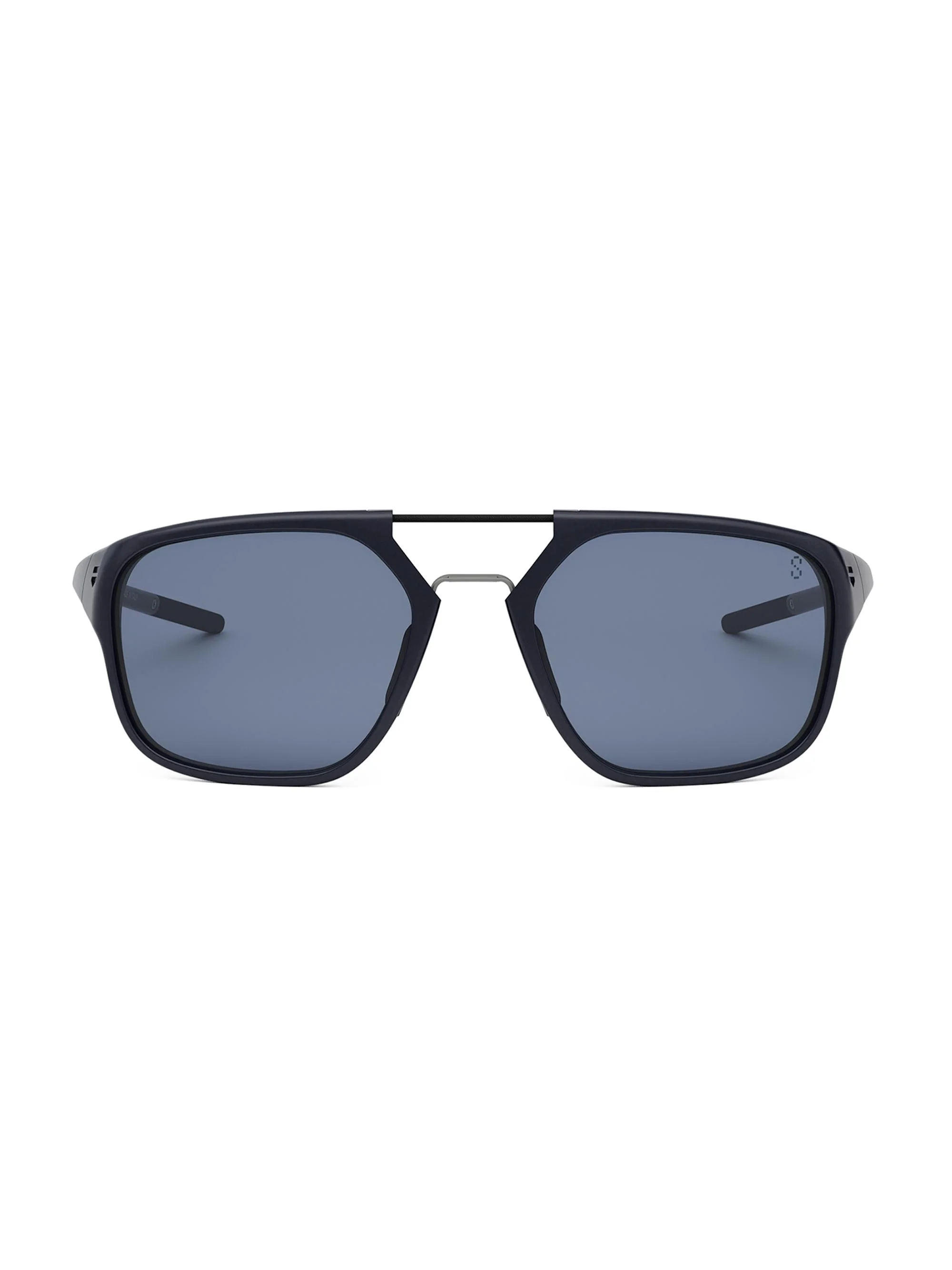 Men's Line 56MM Square Sunglasses - Dark Blue Blue - 1