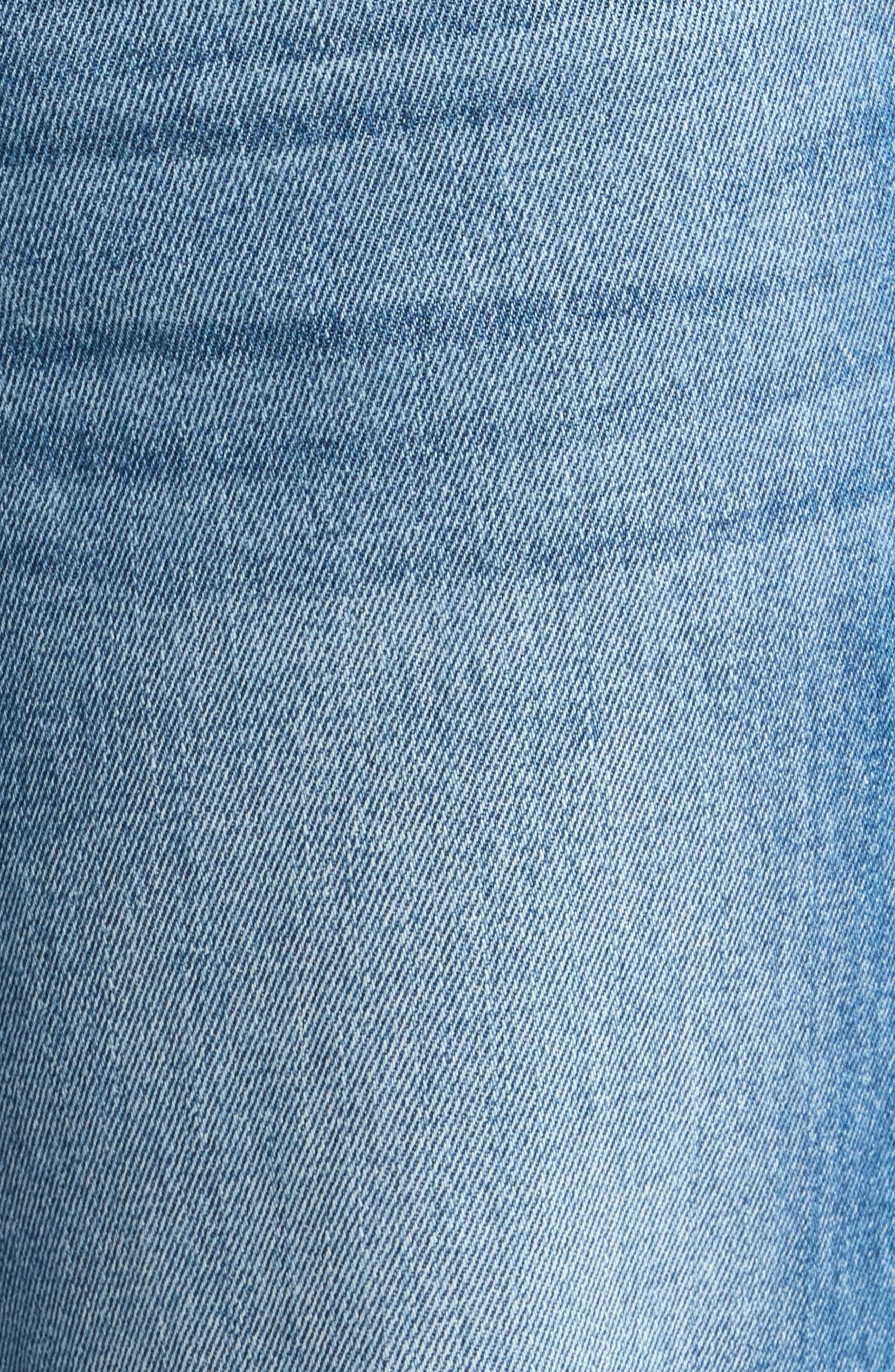 L'AGENCE Nevia Low Rise Slouch Straight Leg Jeans in Woodrow Destruct at Nordstrom - 6