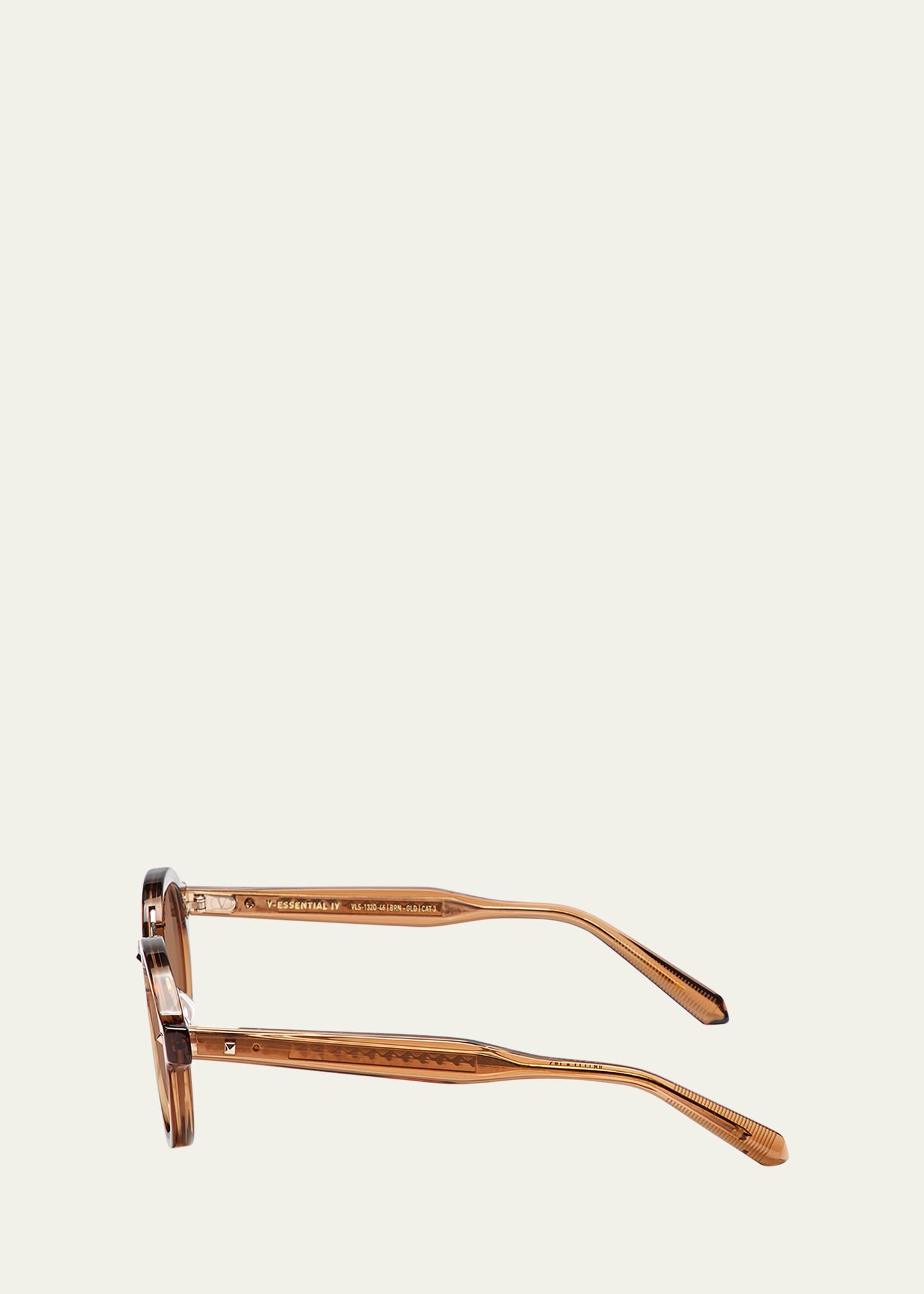 V-Essential IV Acetate & Titanium Round Sunglasses - 3