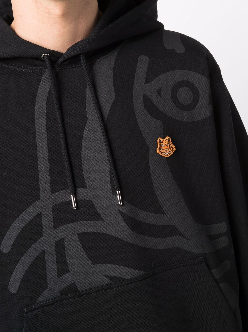 tiger logo hoodie - 5