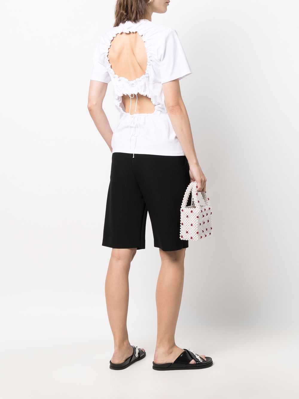 cutout-back T-shirt - 2