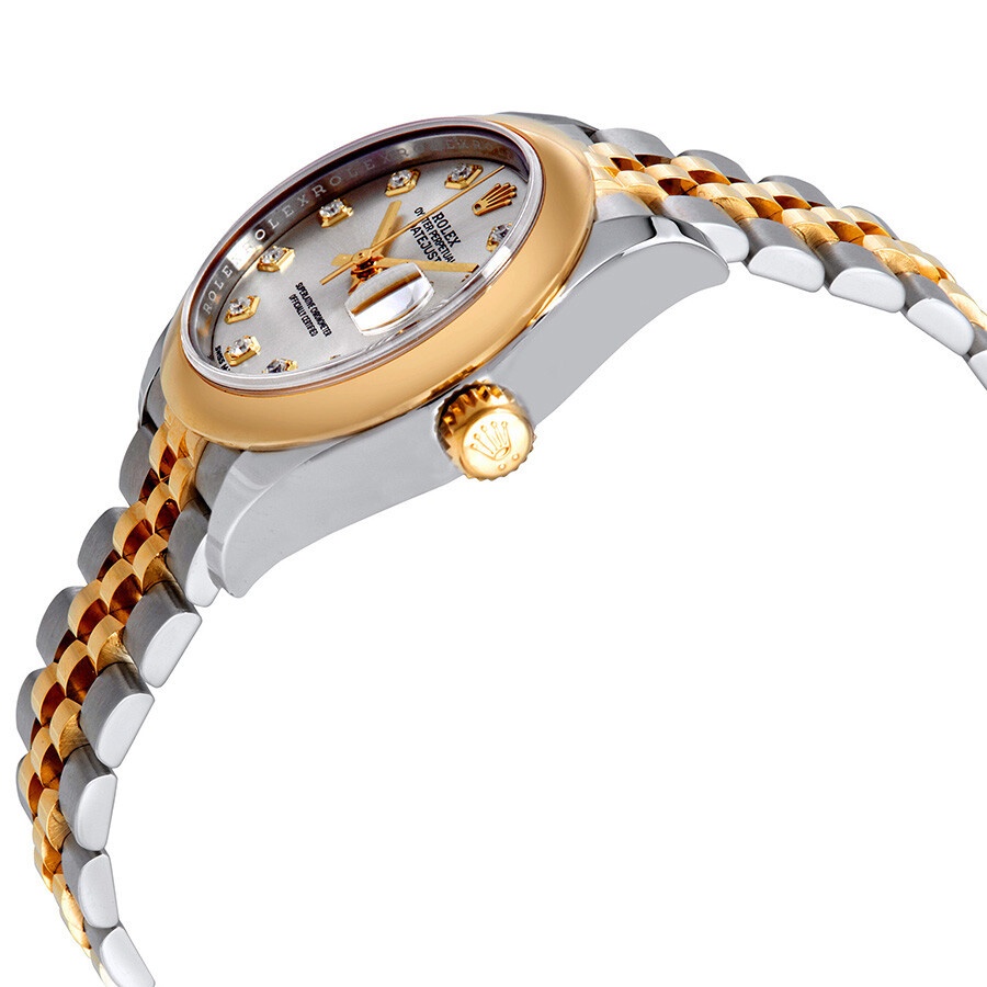 Rolex Lady Datejust 28 Silver Dial Steel and 18K Yellow Gold Jubilee Watch 279163SDJ - 2