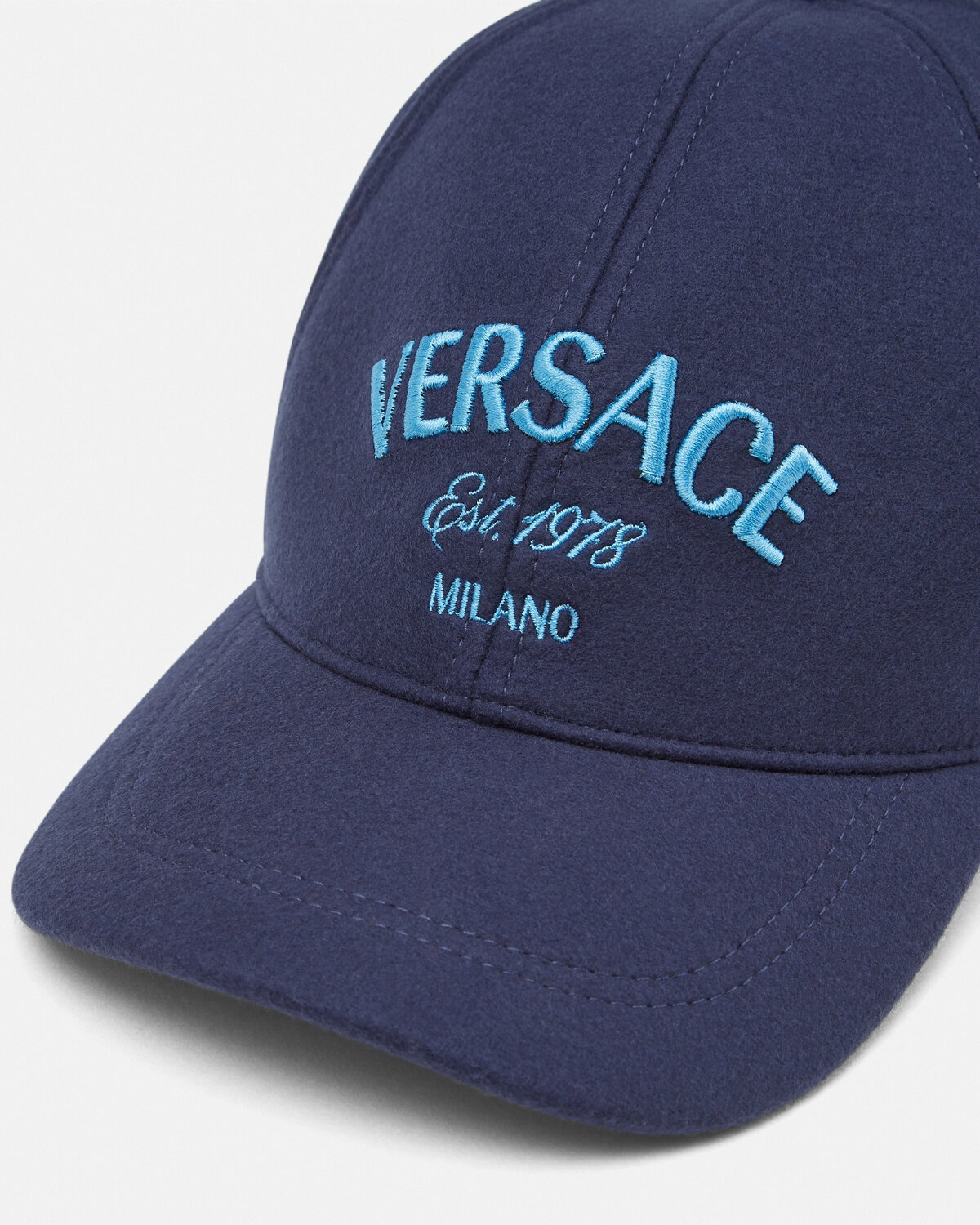 Versace Milano Stamp Wool Baseball Cap - 4