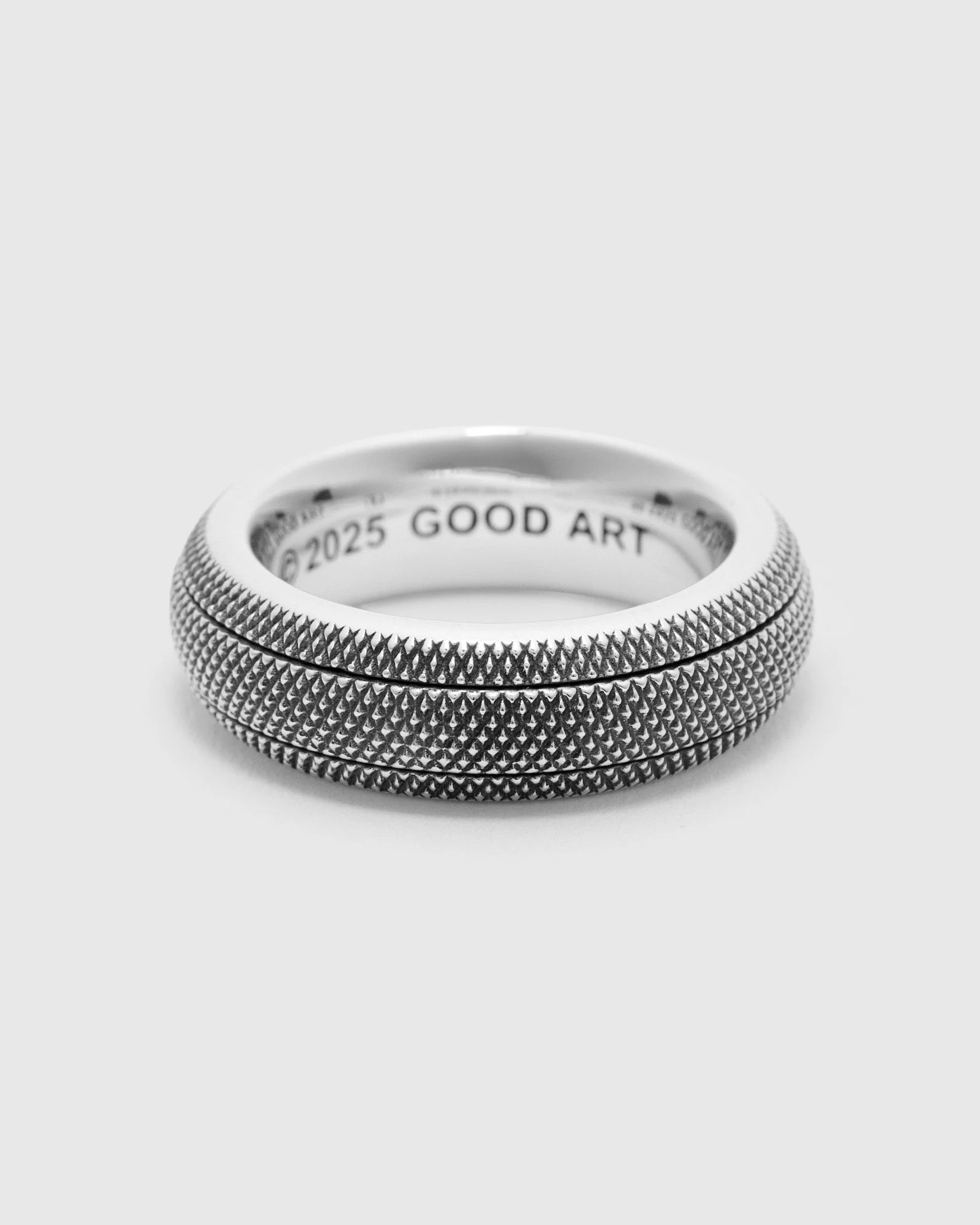 2A Model 33 Clicker Ring Goosebumps in Sterling Silver - 1