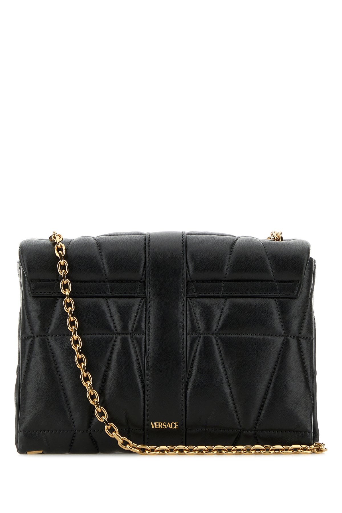 Black nappa leather Kleio shoulder bag - 3