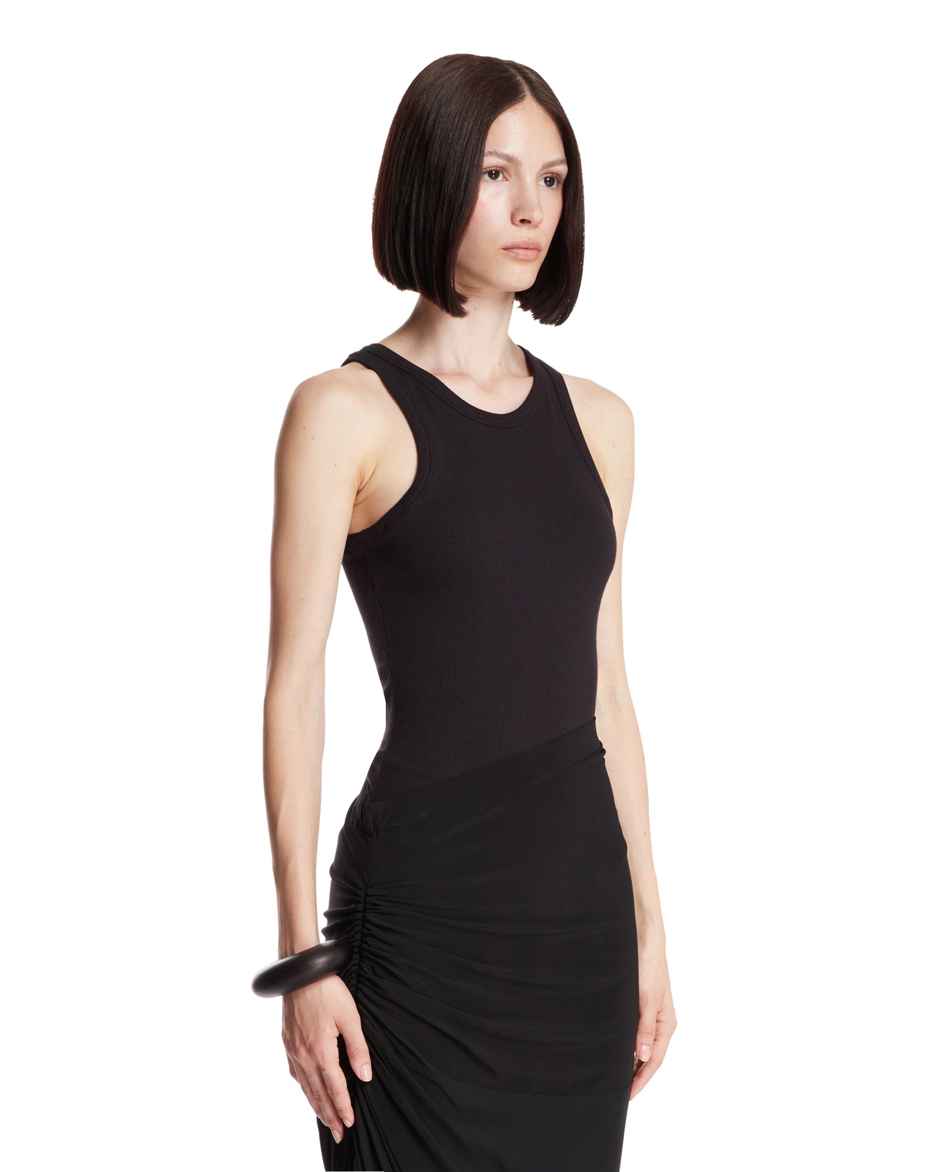 Black Ribbed Top - 4
