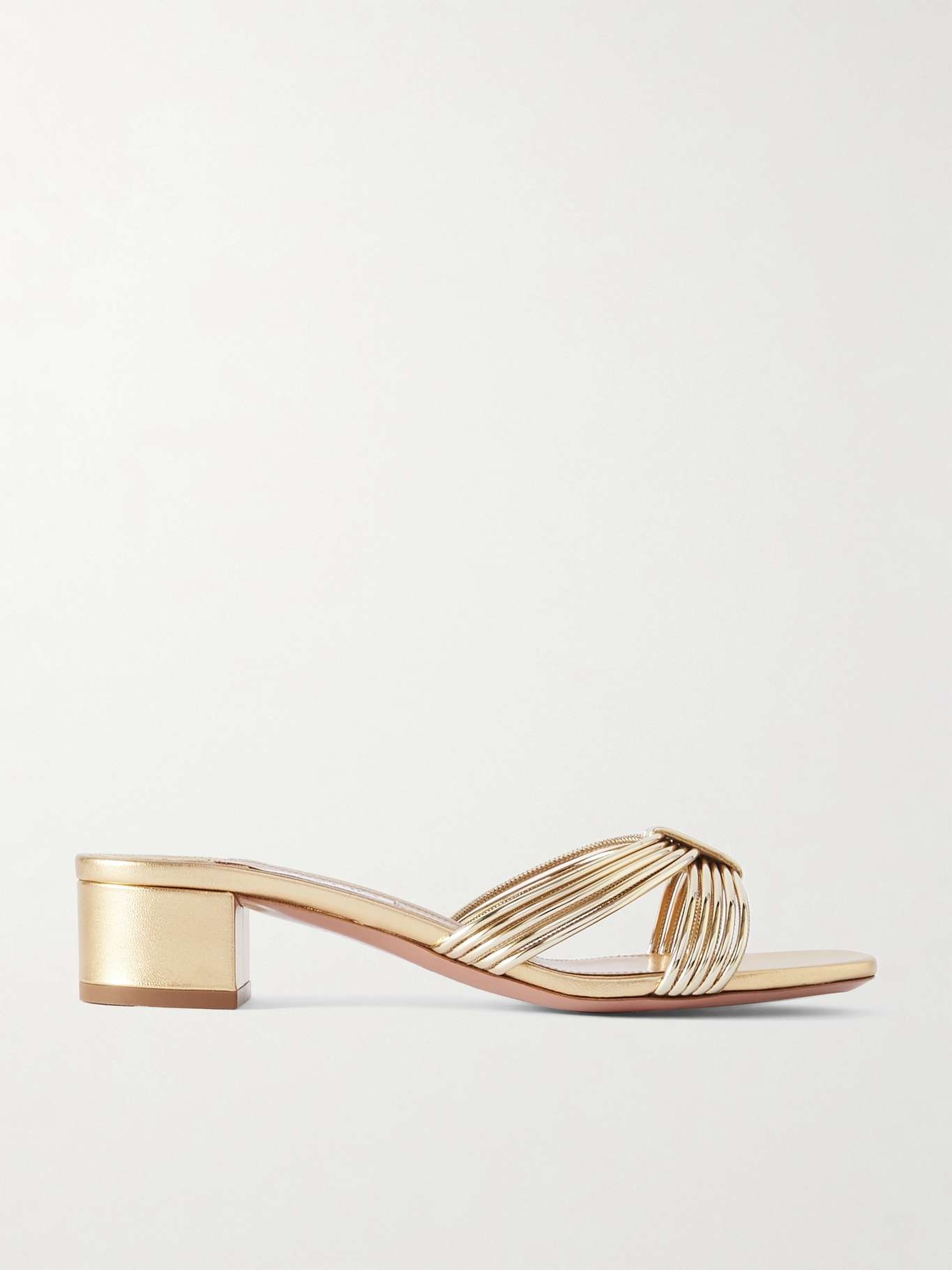 Film 35 metallic leather mules - 1