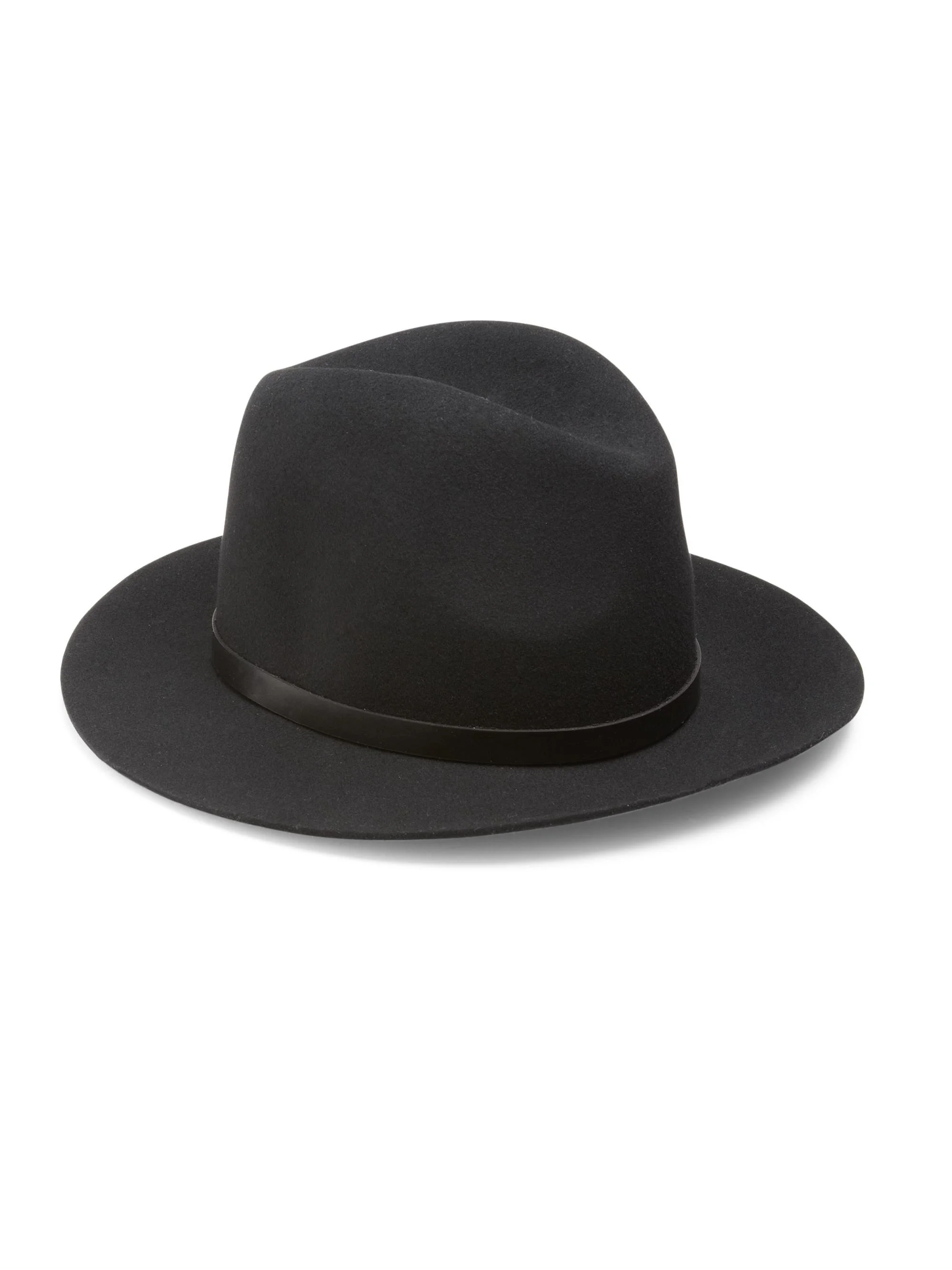 Women's Floppy Brim Fedora - Black - 1
