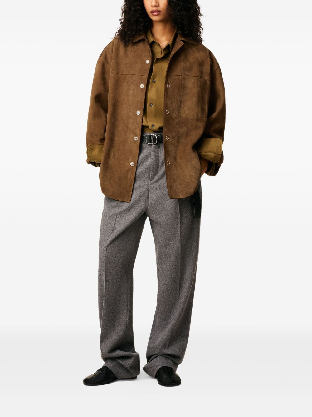 embossed Ami de Cour shirt jacket - 3