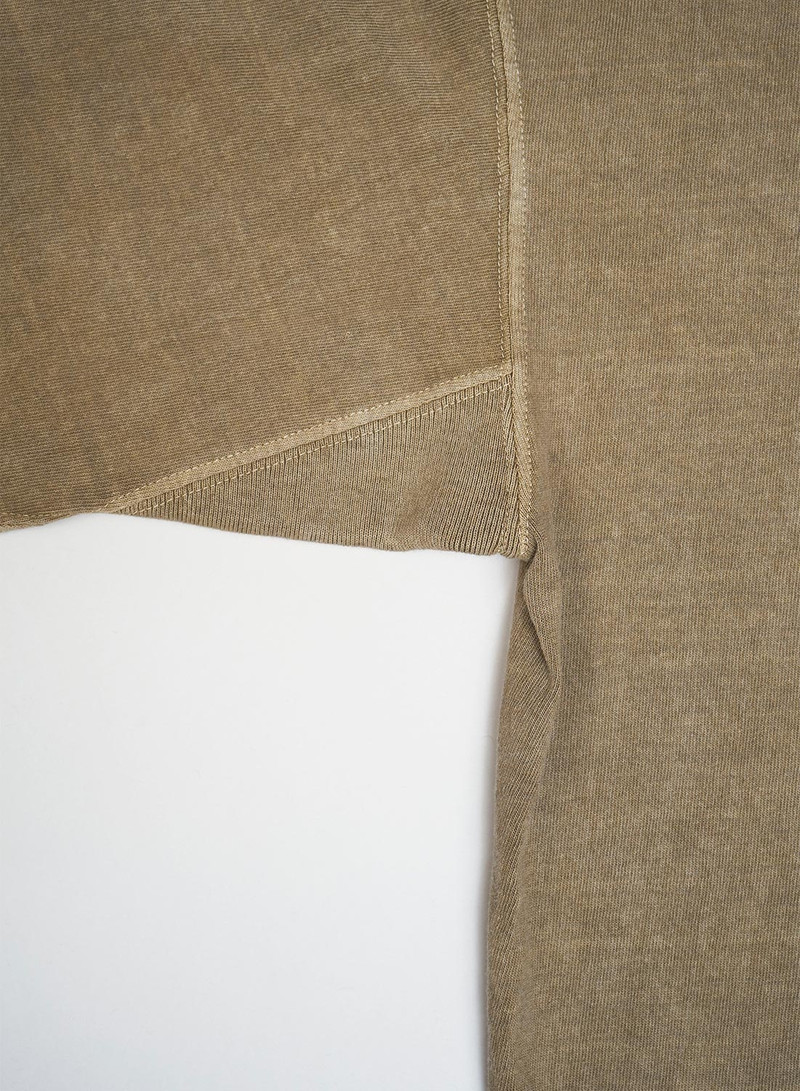 50's Henley Neck Shirt Pigment in Khaki 4