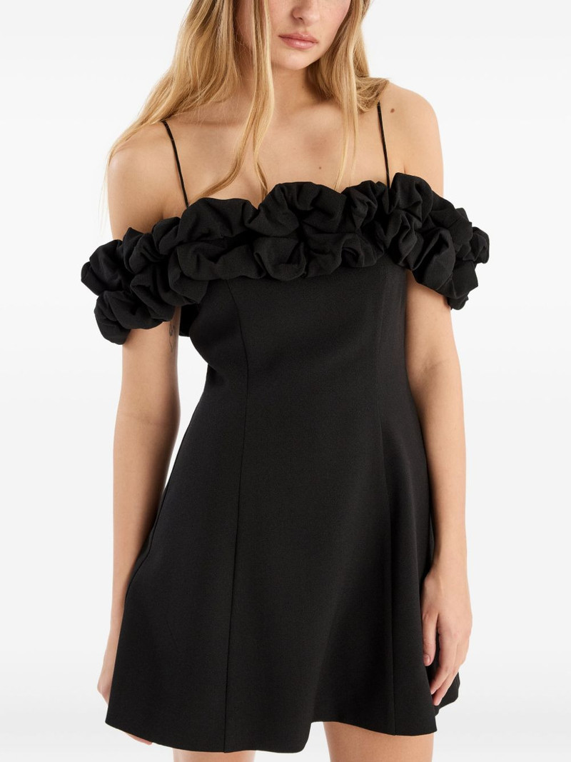off-shoulder ruffled mini dress 3