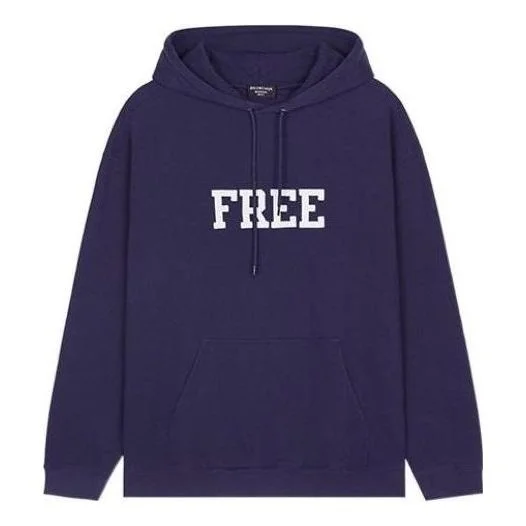 Balenciaga Free Hoodie 'Navy' 600583TKVD43967 - 1