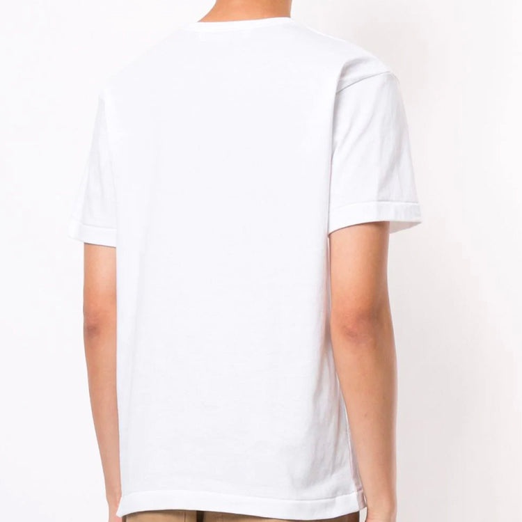 COMME des GARCONS PLAY Basic T-Shirt Red Family Heart 'White' AZ-T288-051-2 - 4