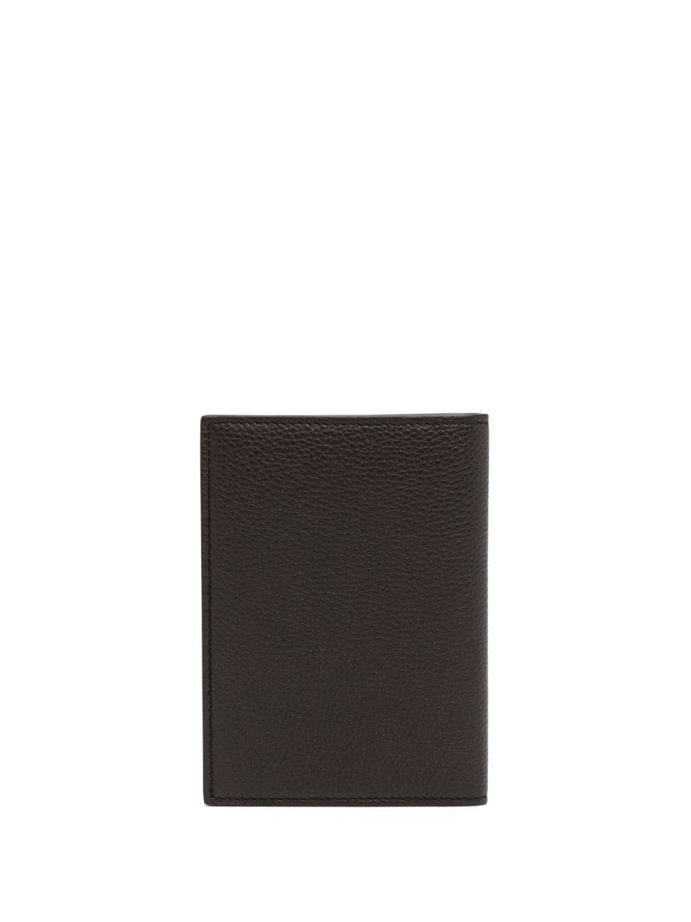 logo-lettering bi-fold leather cardholder - 2
