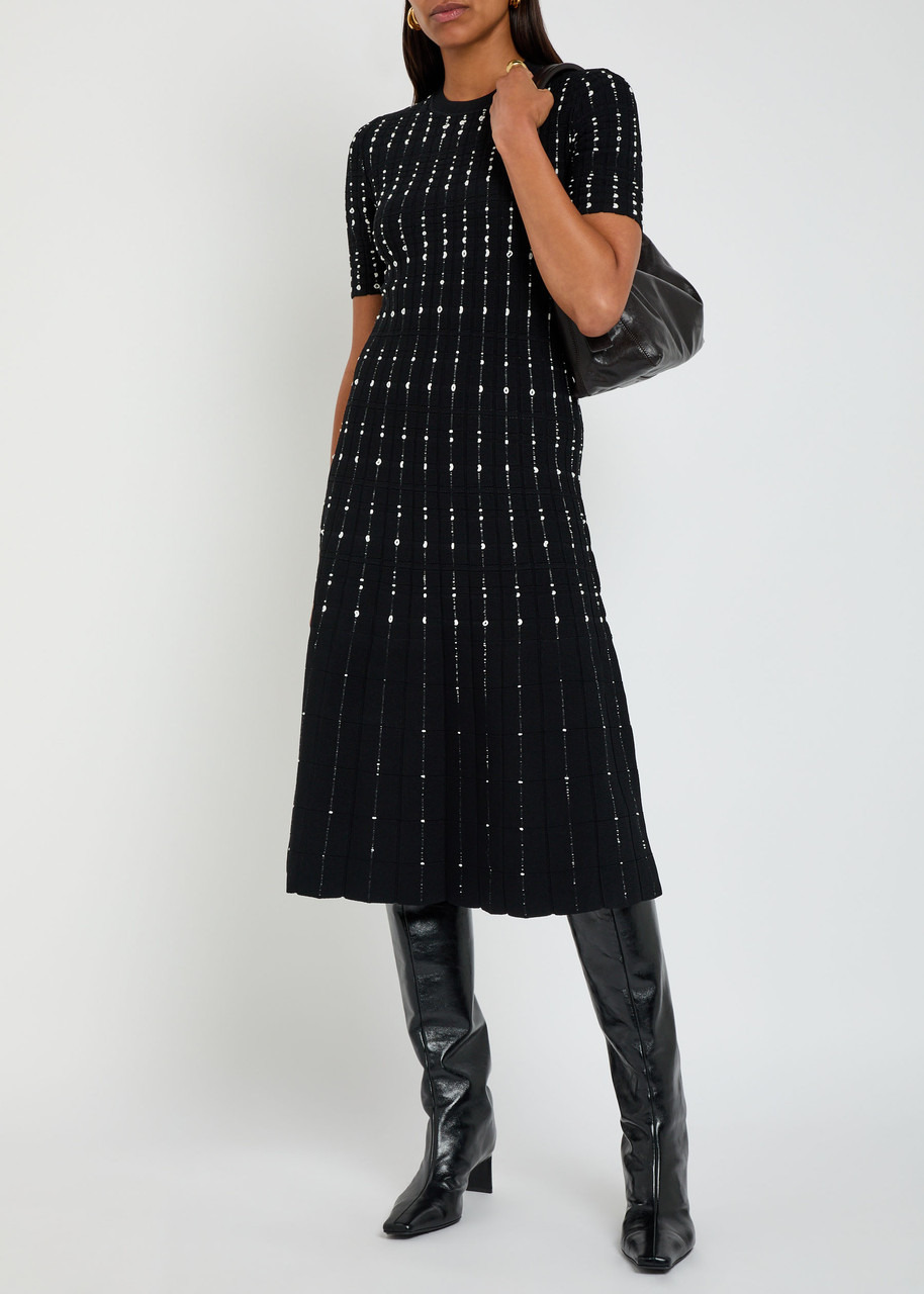 Joseph Stripe-embroidered Knit Midi Dress - 4