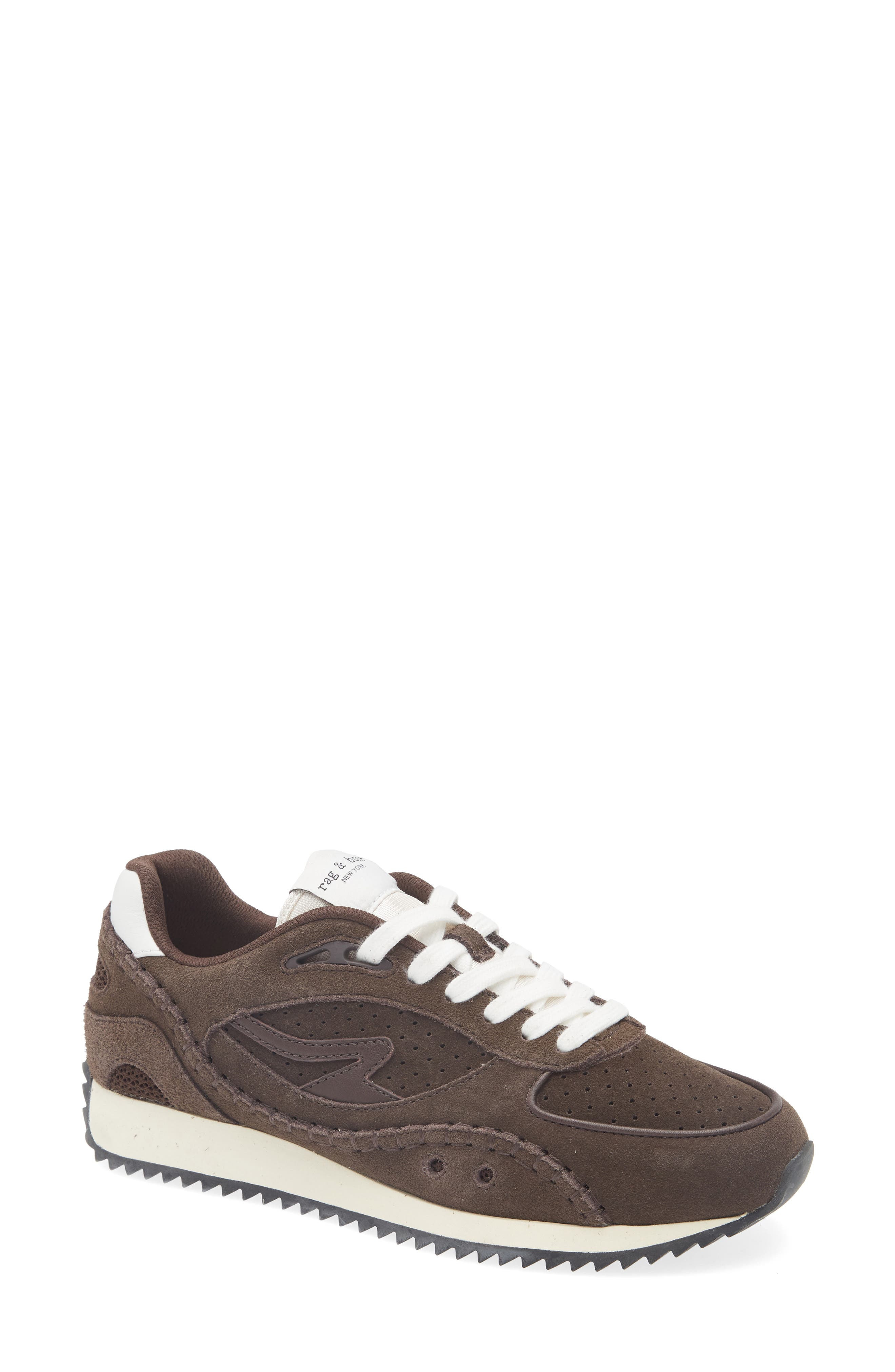 rag & bone Drift Runner Sneaker in Dark Espresso Suede at Nordstrom - 1