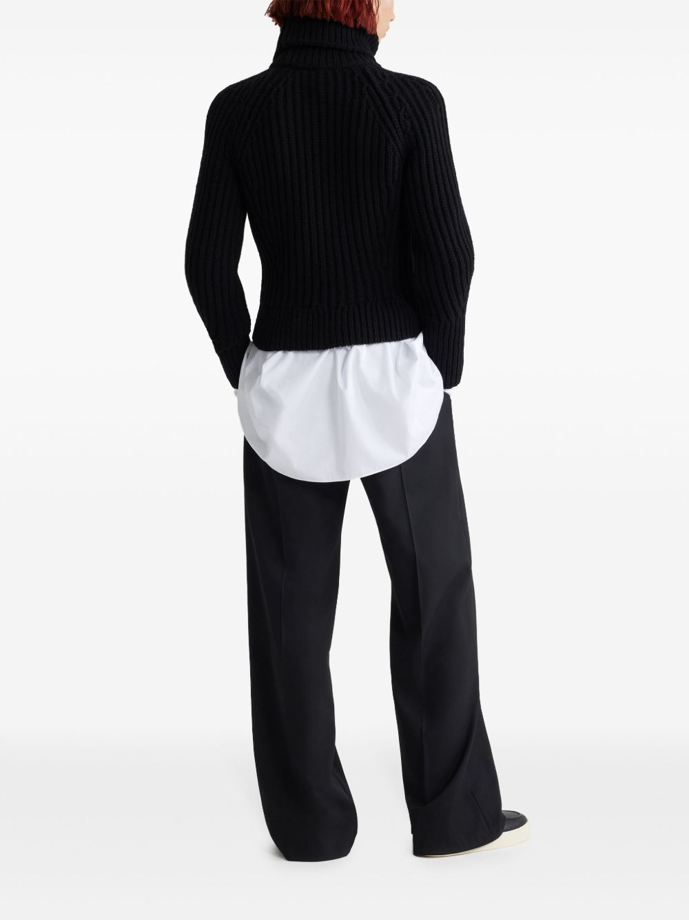 roll-neck wool jumper - 3