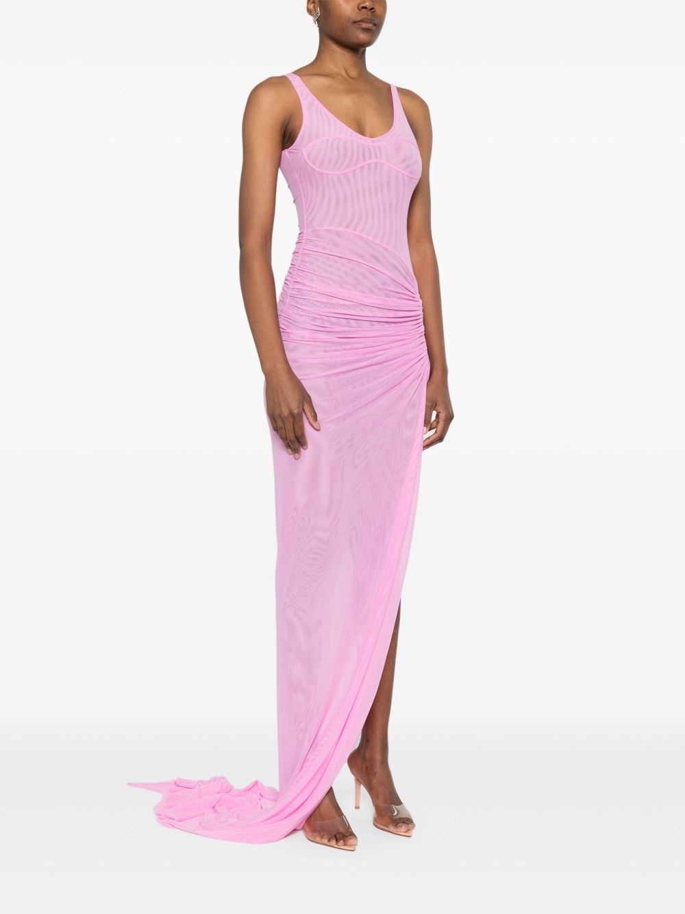 Ruched Mesh gown - 3
