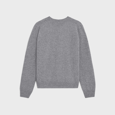 CELINE triomphe crew neck sweater in cashmere outlook