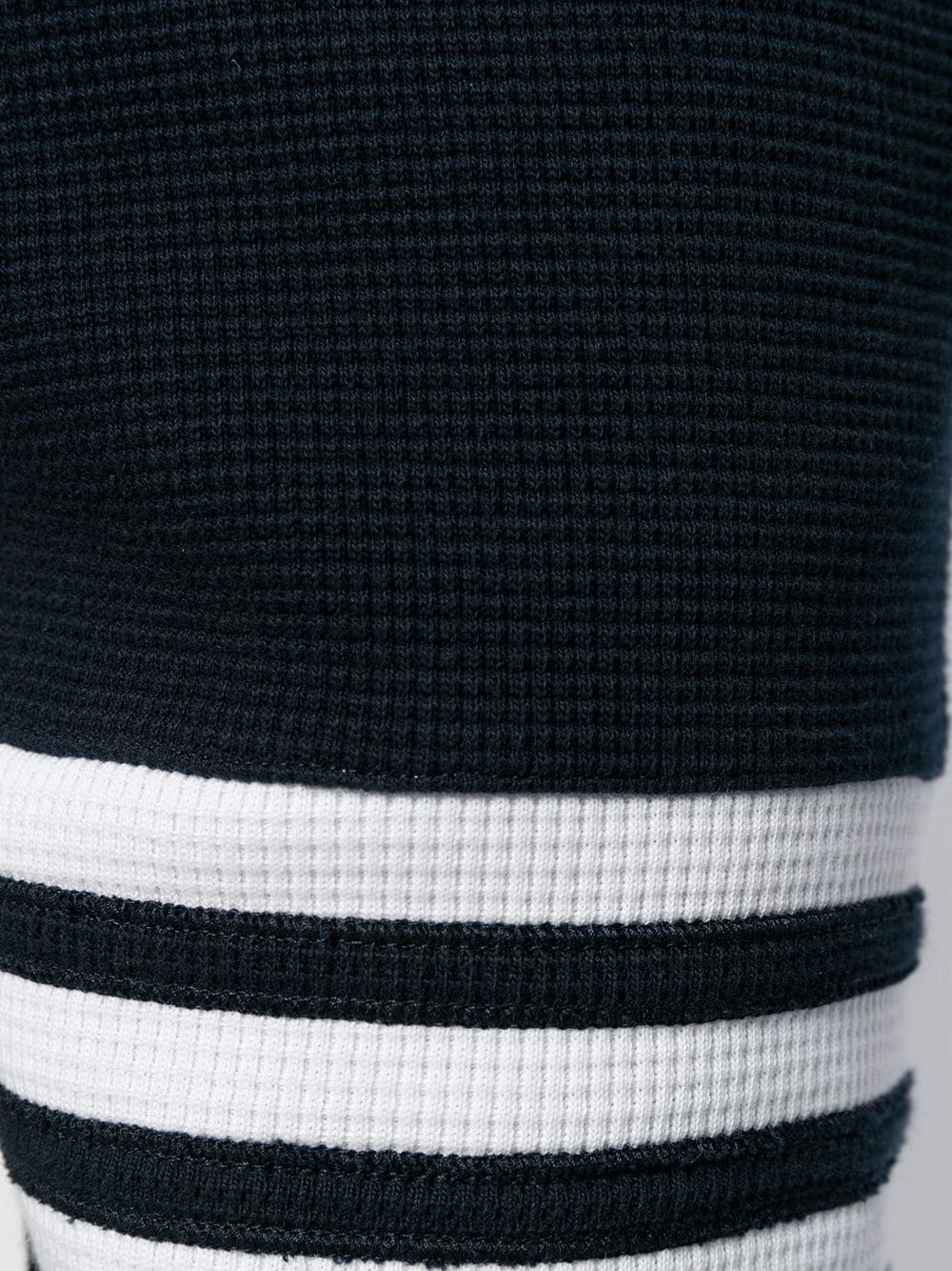 4-Bar waffle stitch track pants - 4