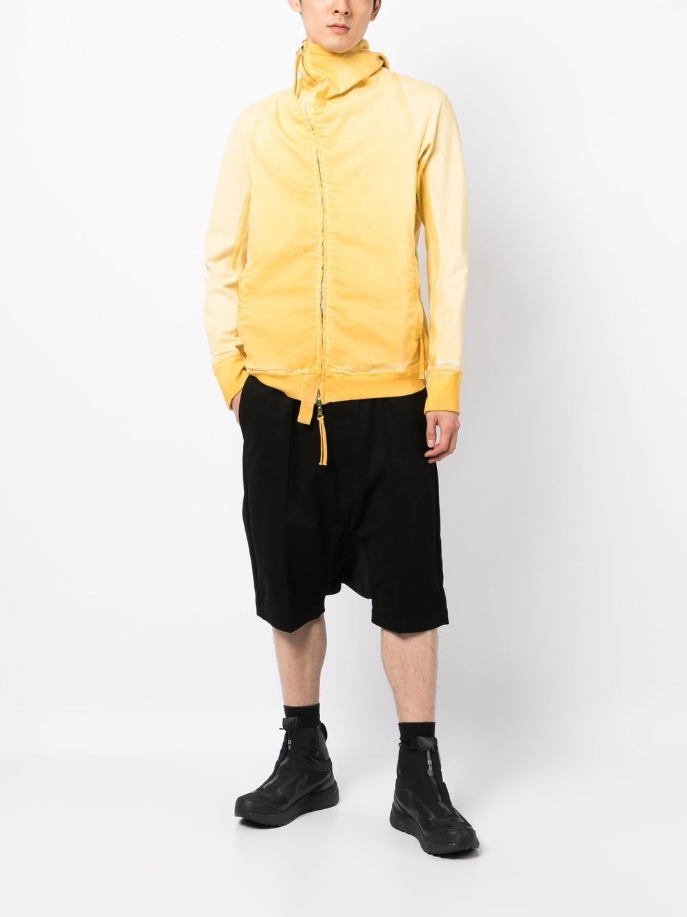 OFF-CENTRE ZIP-FASTENING HOODIE - 4