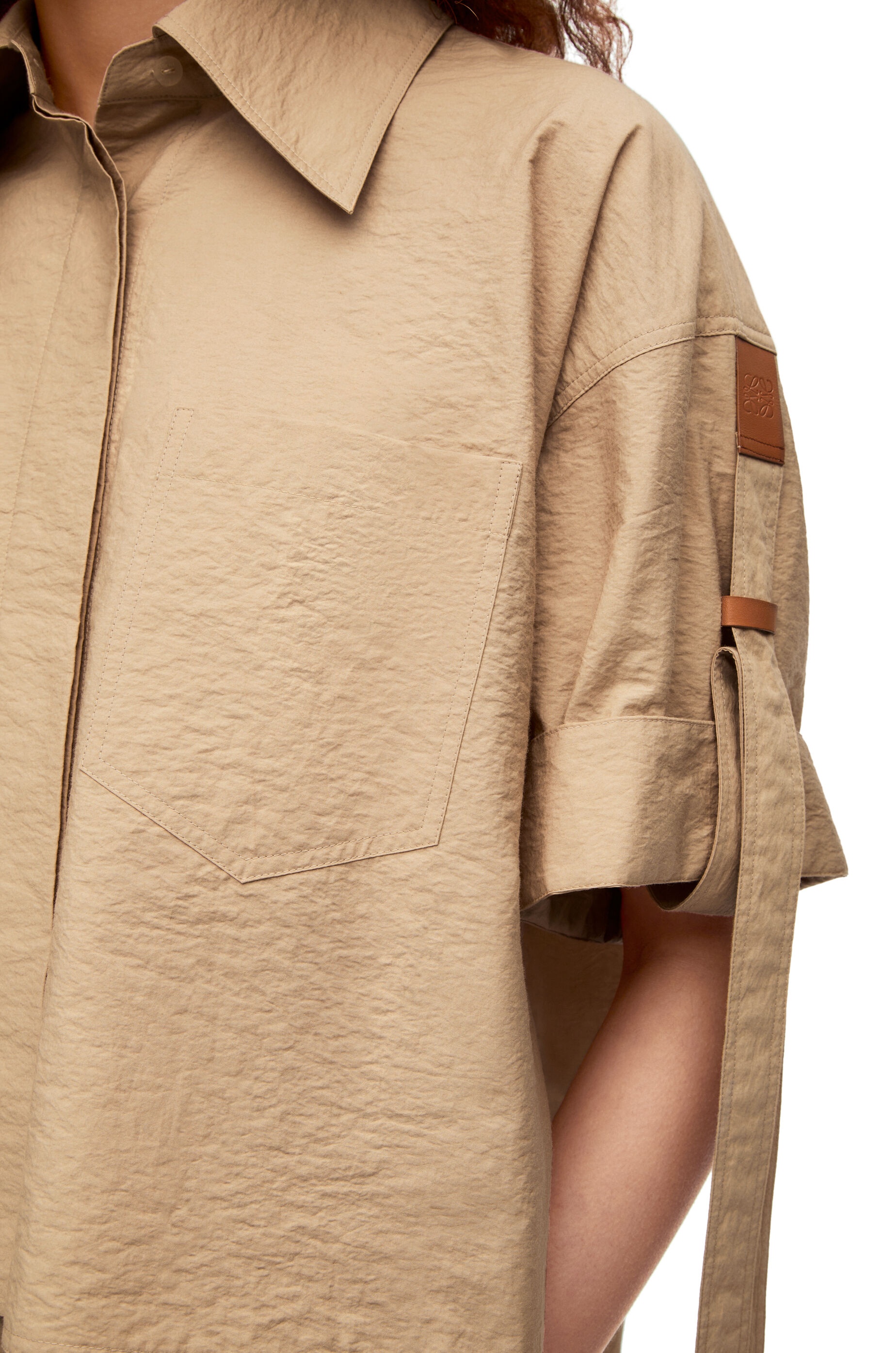 Cropped workwear shirt in cotton - 5