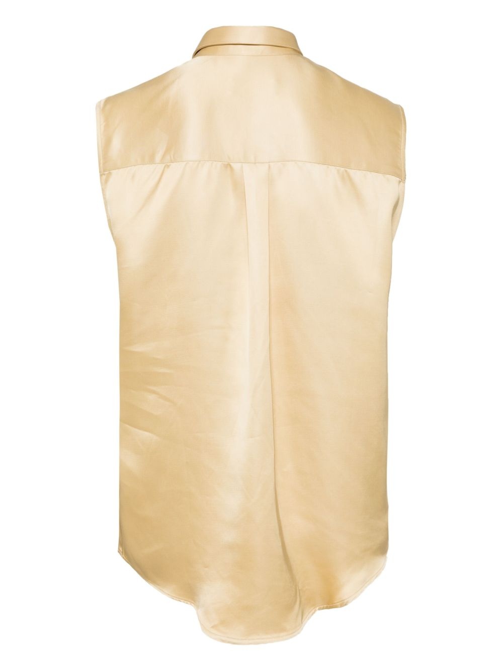 buttoned-up sleeveless shirt - 2