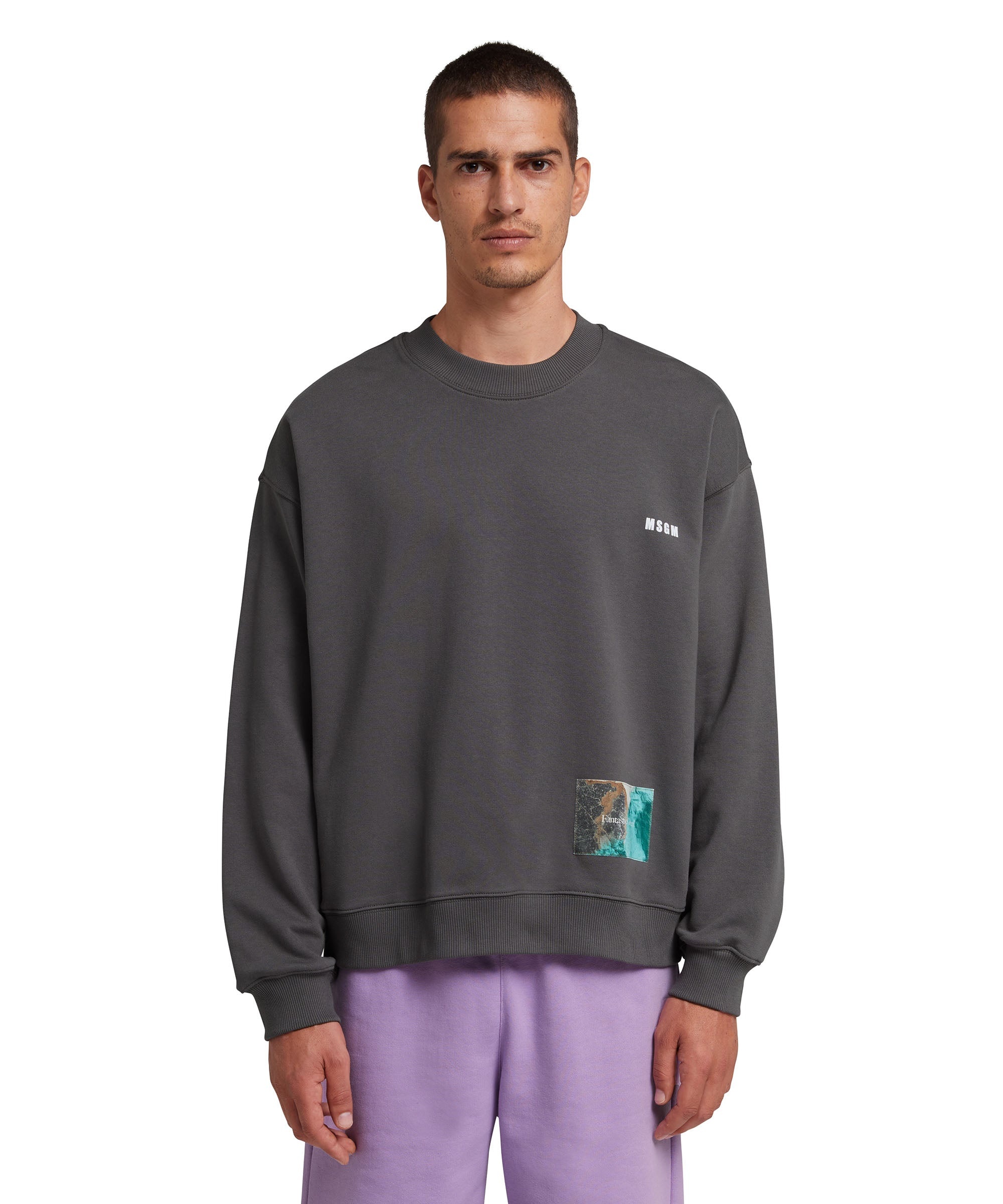 "FANTASTIC GREEN INVERSE SERIES" organic cotton sweatshirt - 2