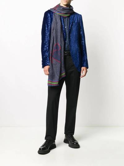 Etro striped paisley scarf outlook