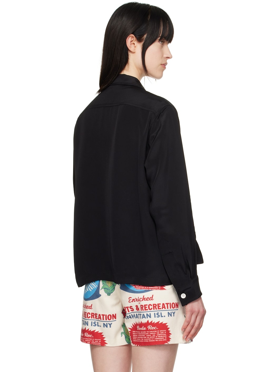 Black Ribbon Garland Shirt - 3