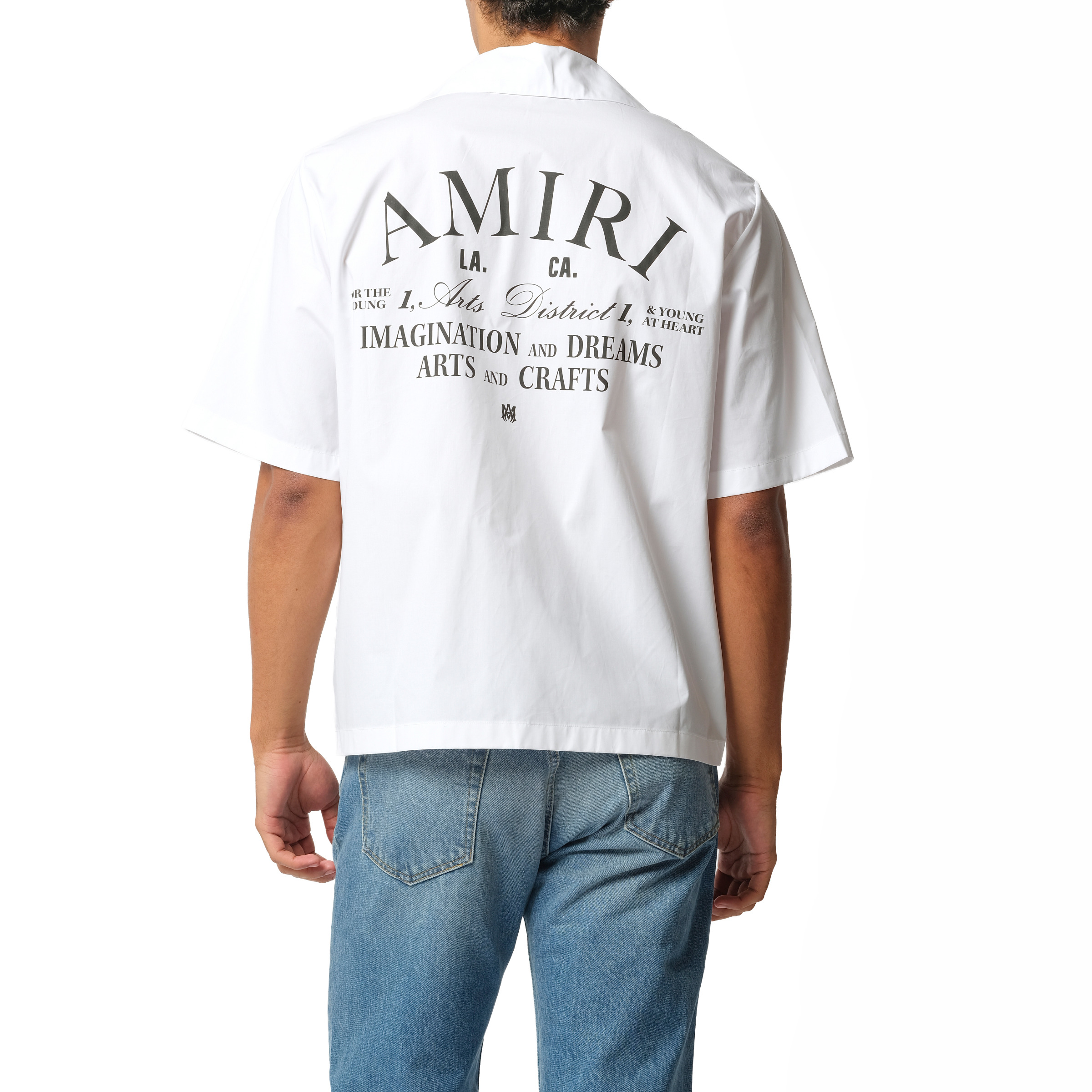 Arts District Camp Shirt in White - 6