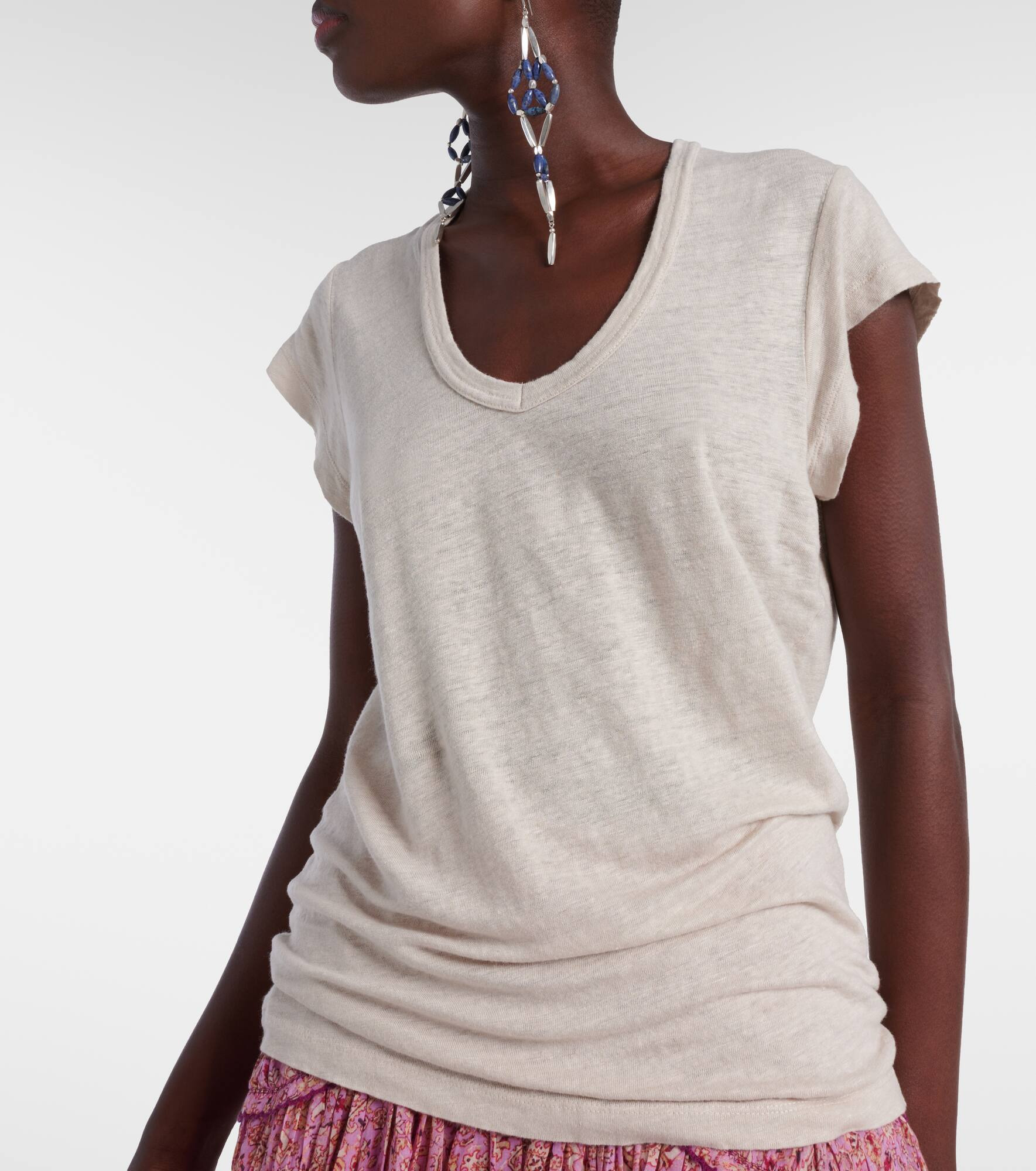 Linen T-shirt - 5