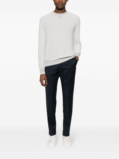 Canali terrycloth long-sleeve jumper outlook