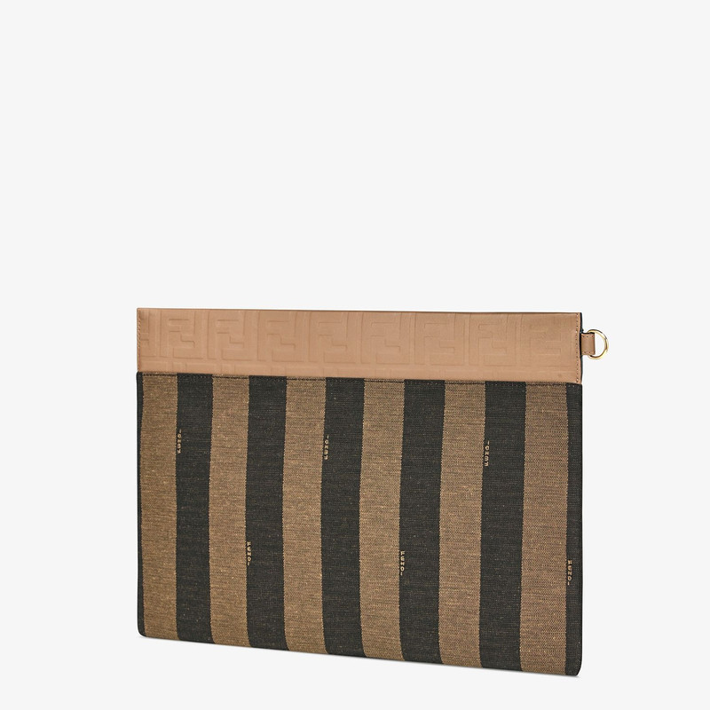 FENDI Brown canvas pochette outlook