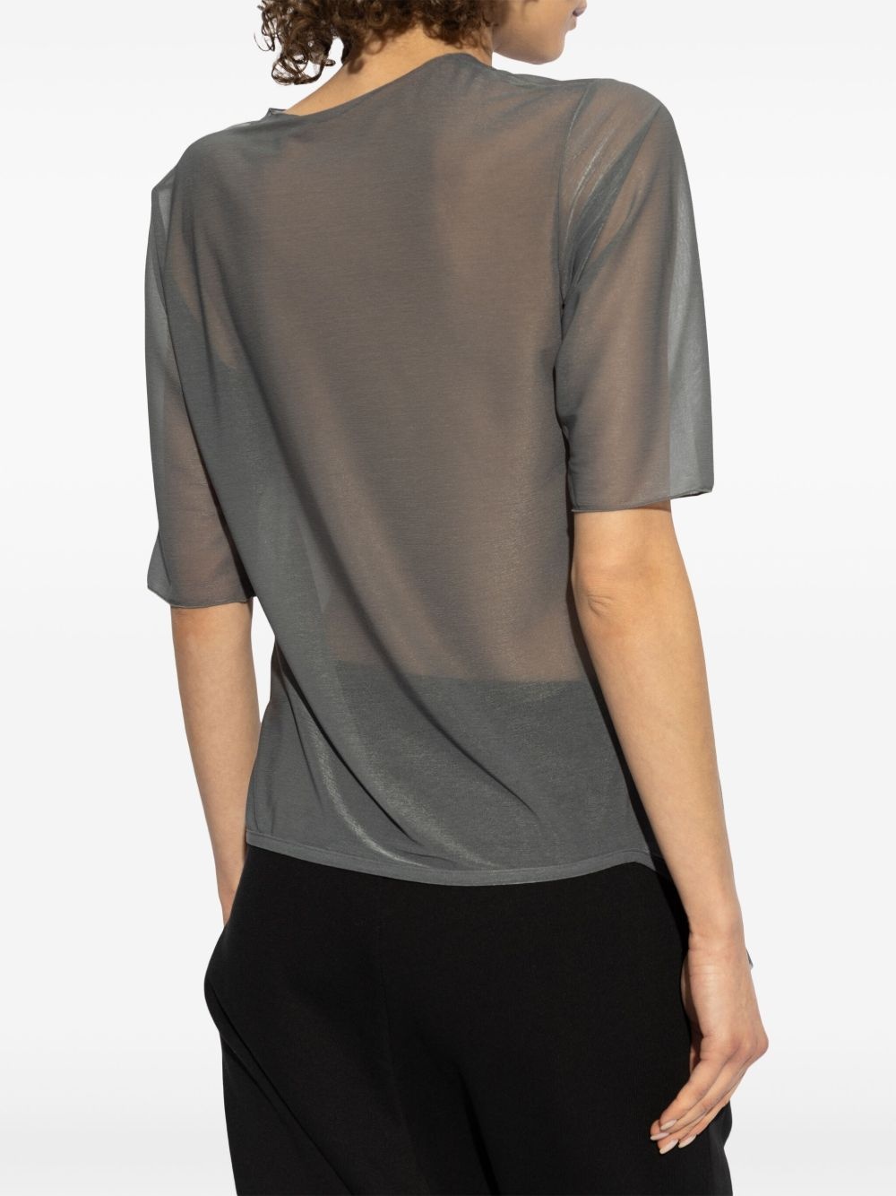 semi-sheer T-shirt - 4