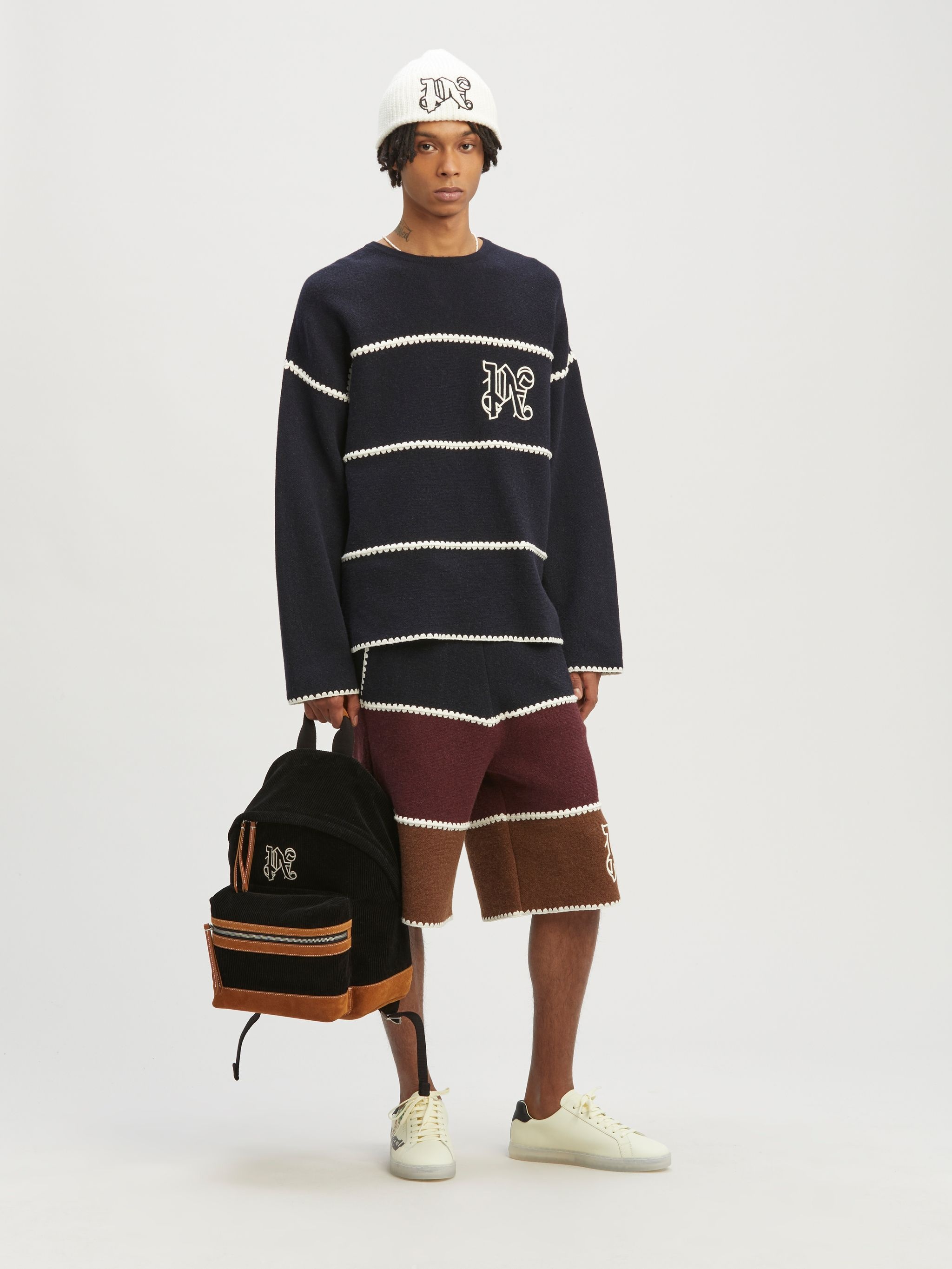 Monogram Leather Backpack - 2