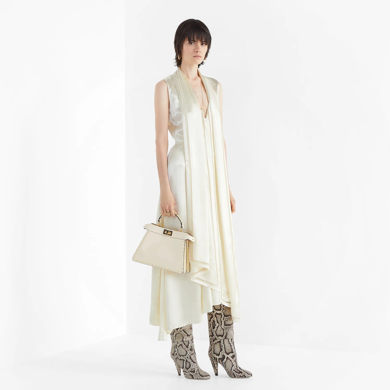 White satin dress - 4