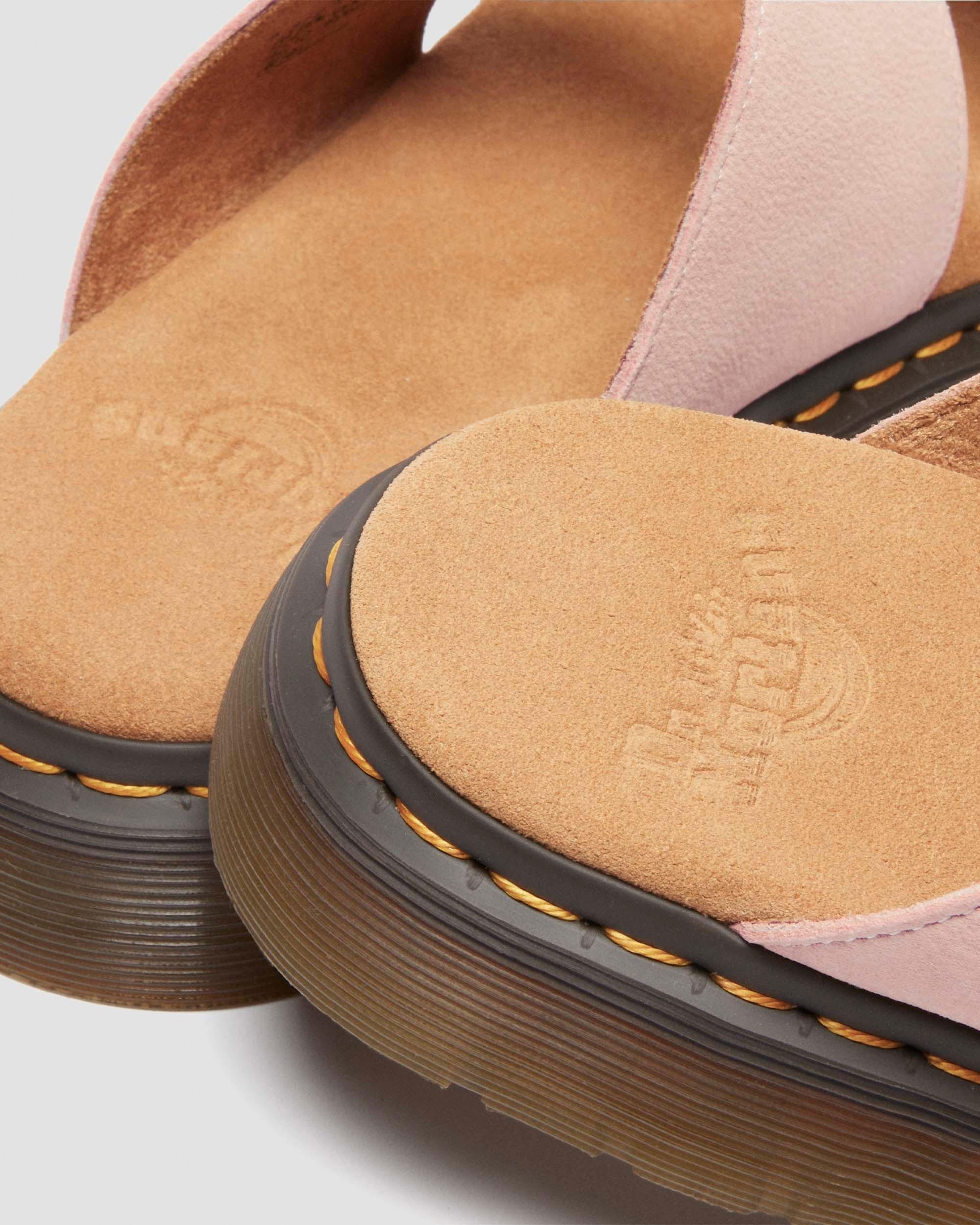 Josef Nubuck Leather Slide Sandals - 4
