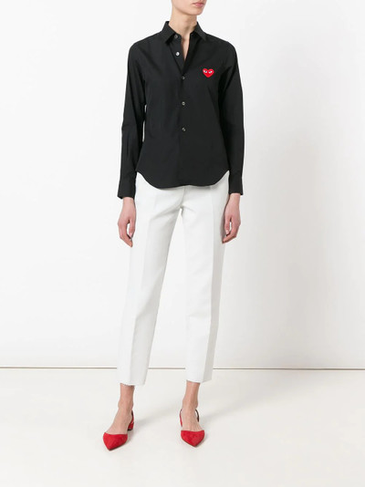 Comme des Garçons PLAY embroidered heart shirt outlook