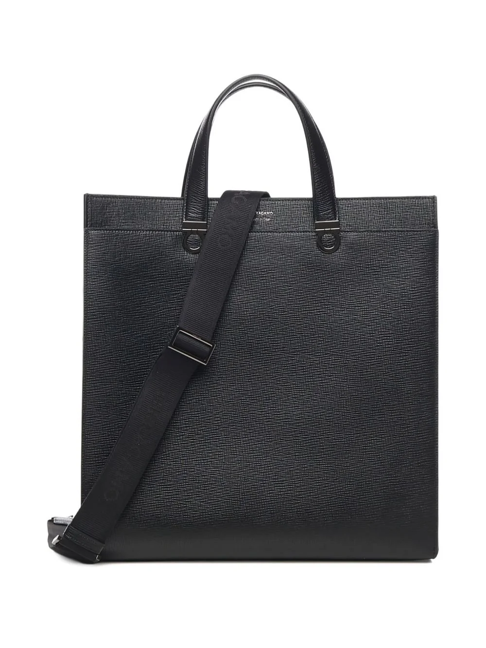 leather double-handle briefcase - 1