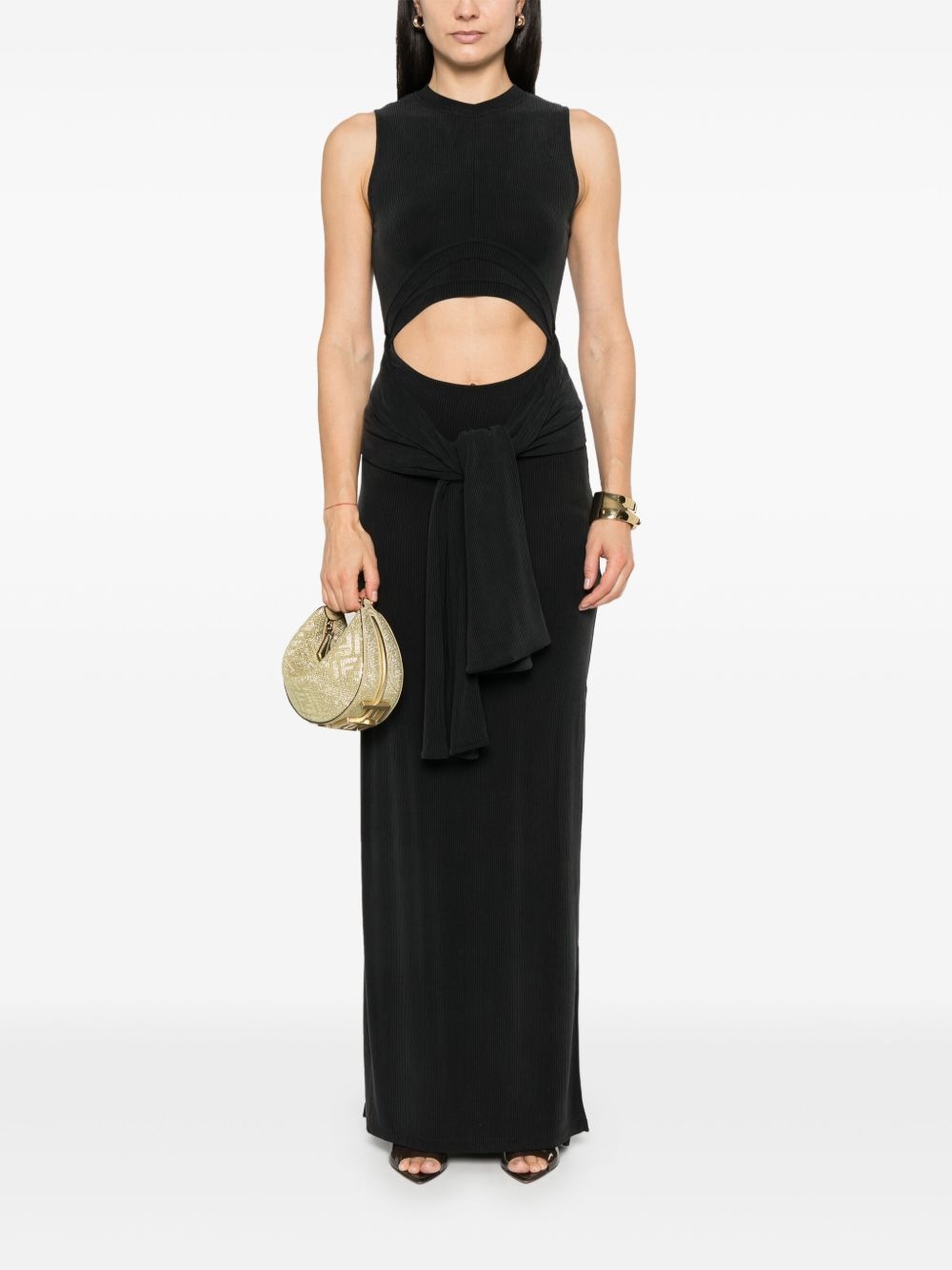 ribbed maxi dress - 2