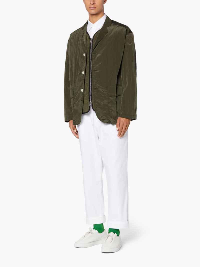 CAPTAIN MILITARY GREEN NYLON JACKET | GSM-200 4