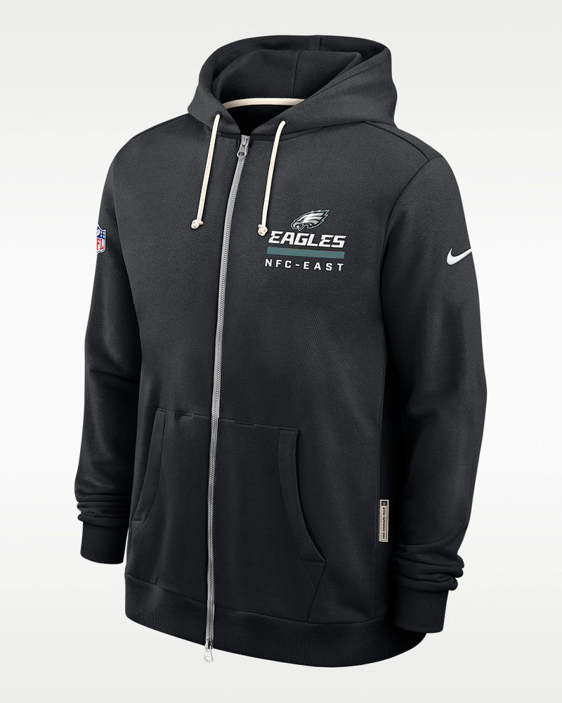 Philadelphia Eagles Utility Player Sideline Men's Nike Dri-FIT NFL Full-Zip Hoodie 1