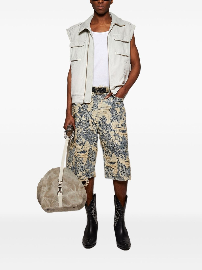 MM6 Maison Margiela high-neck flap-pocket gilet outlook