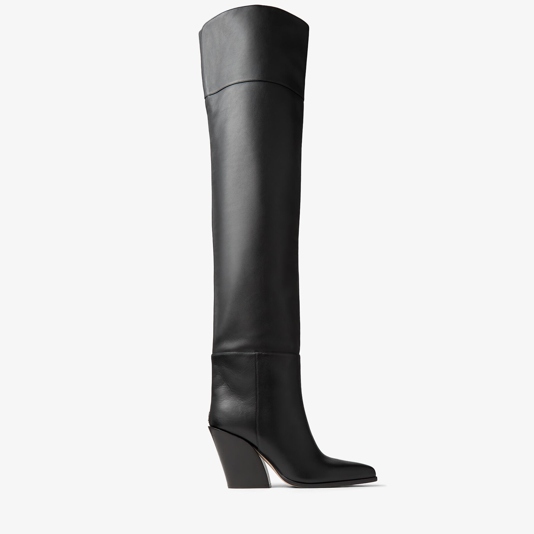 Maceo Over The Knee 85
Black Smooth Leather Over-The-Knee Boots - 1